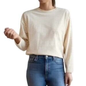 AYR French Fry Long Sleeve Tee in Cream Size M